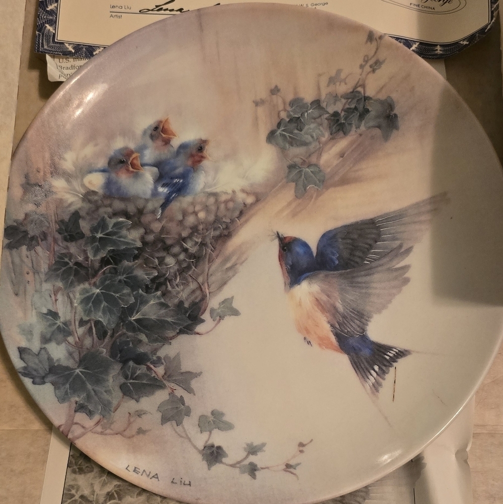 Bradford Exchange Collectors Plate 1991 Cherub Chorale By Lena Liu